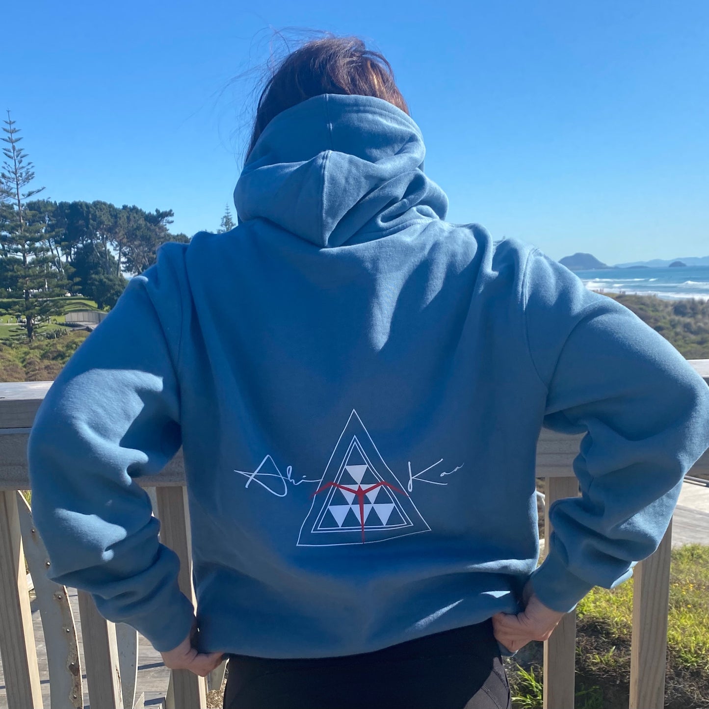 Ahi Kaa Hoodie- Carolina Blue image 0