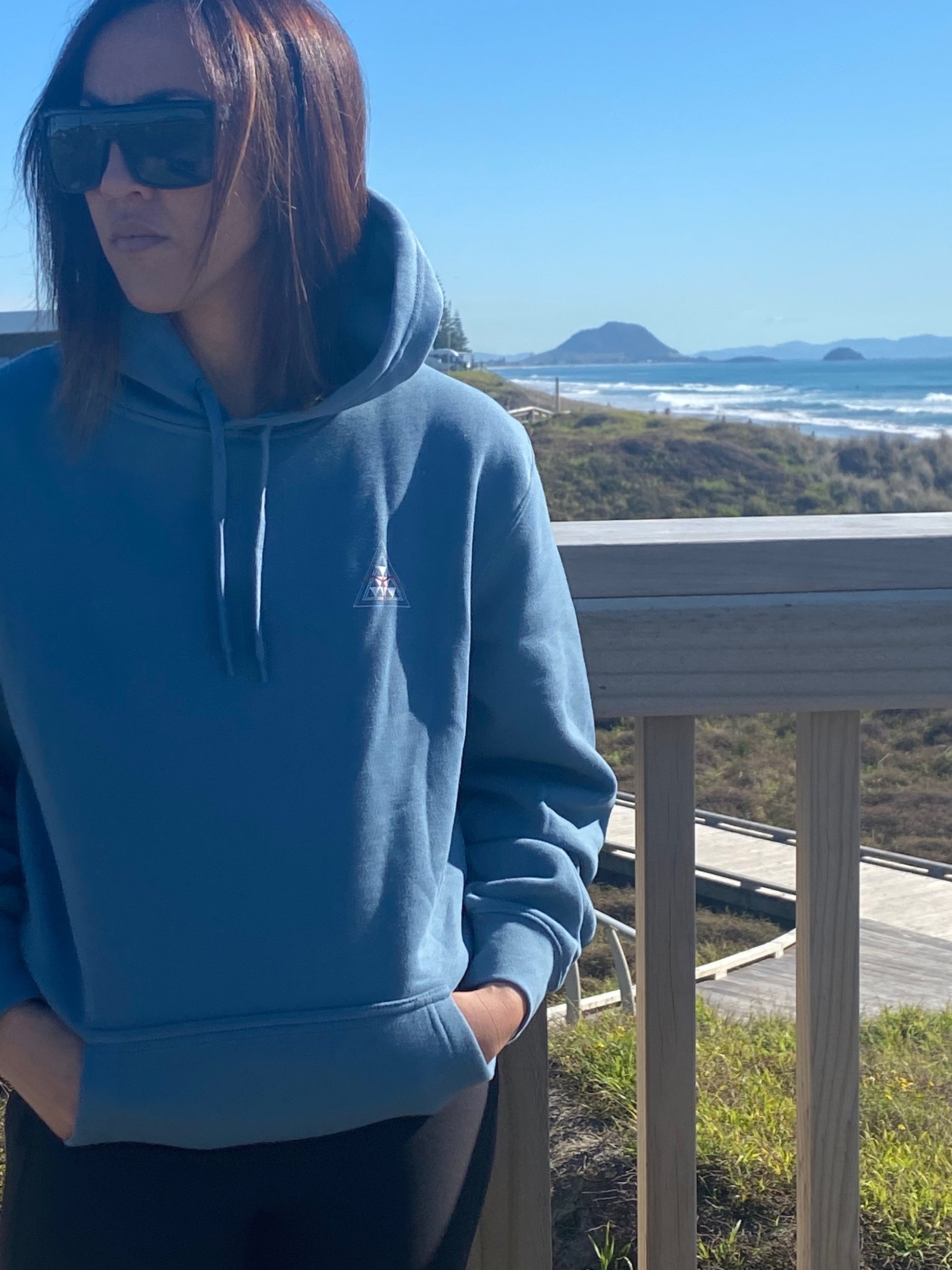 Ahi Kaa Hoodie- Carolina Blue image 2