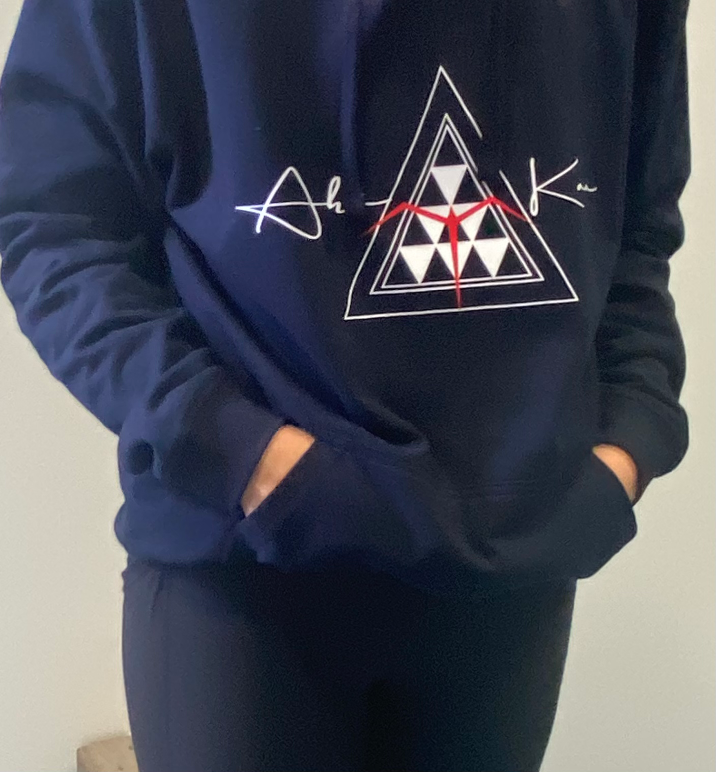 Ahi Kaa Hoodie-Navy Blue image 0