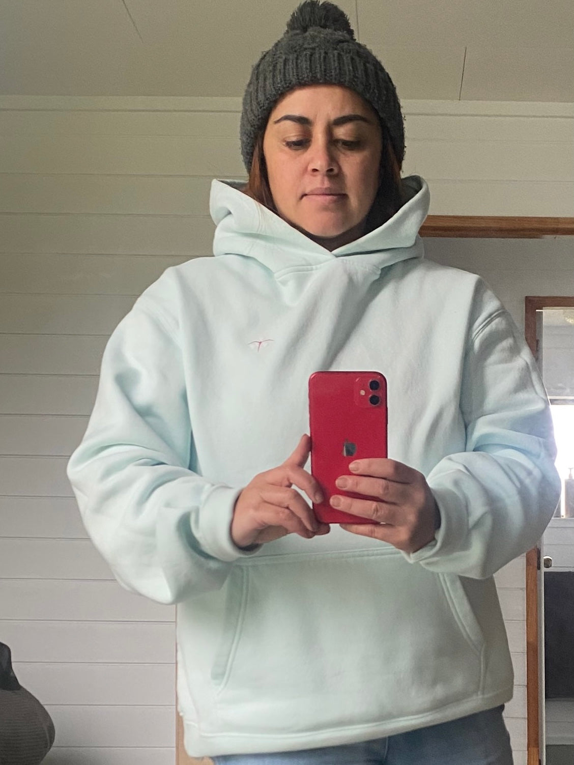 Ahi Kaa Hoodie-Seafoam image 3