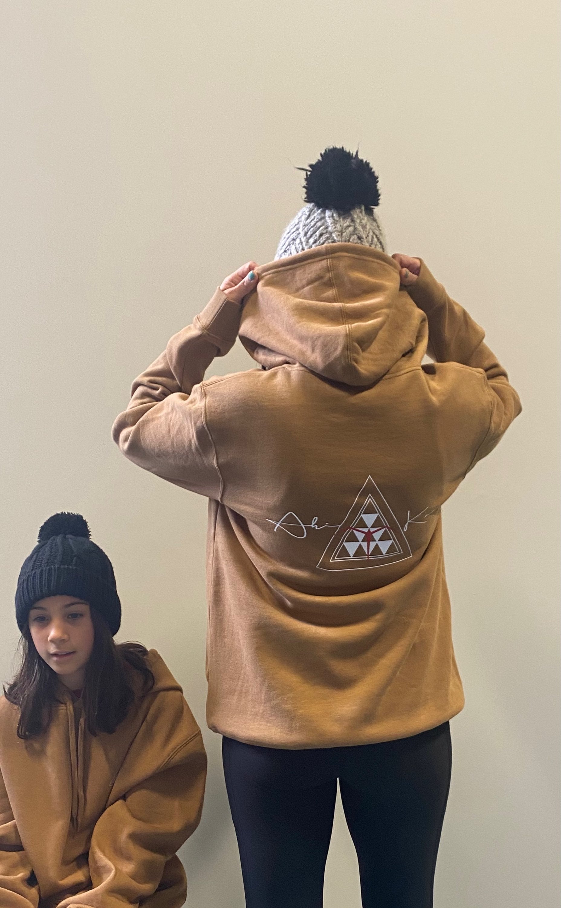 Ahi Kaa Hoodie-Camel image 1