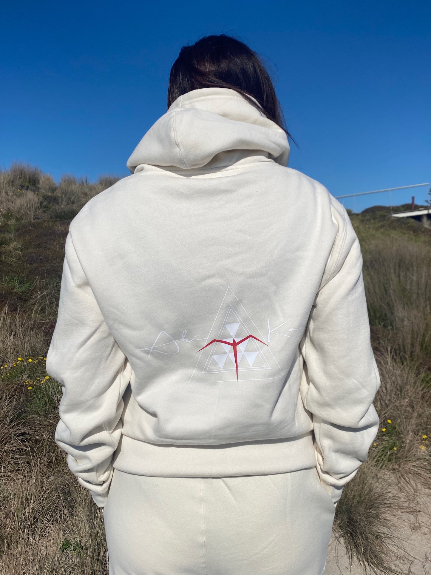 Ahi Kaa Hoodie-ECRU image 0