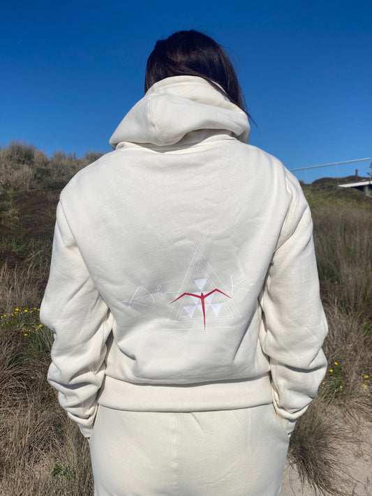 Ahi Kaa Hoodie-ECRU image 0